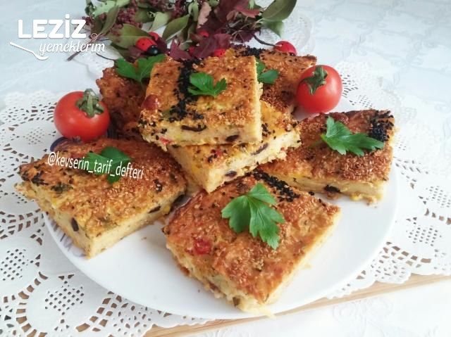Fırında Sebzeli Mücver Keki