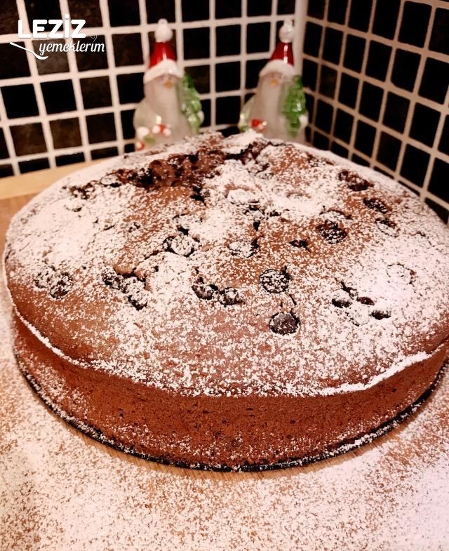 Cevizli Ve Damla Çikolatalı Kakaolu Pamuk Kek