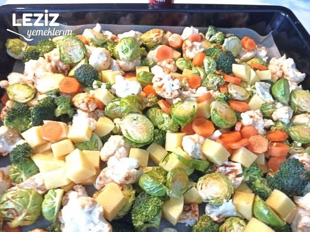 Fırında Karışık Vegan Kızartma Tarifi