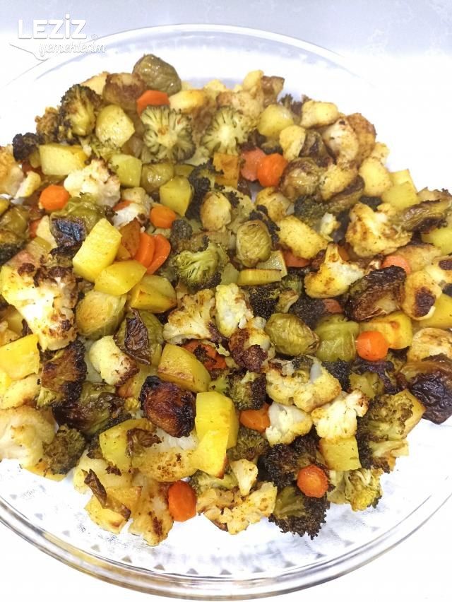 Fırında Karışık Vegan Kızartma Tarifi
