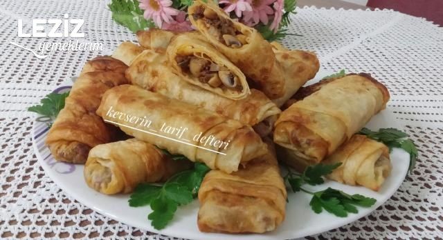 Kıymalı Mantarlı Börek