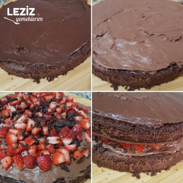 Şahane Duble Çikolatalı Pasta (Aşama Aşama)