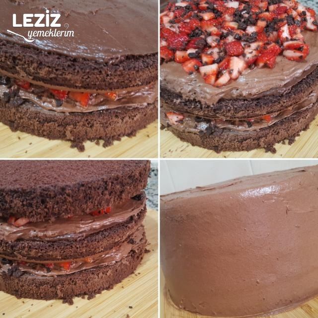 Şahane Duble Çikolatalı Pasta (Aşama Aşama)