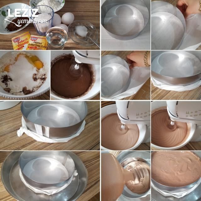 Şahane Duble Çikolatalı Pasta (Aşama Aşama)
