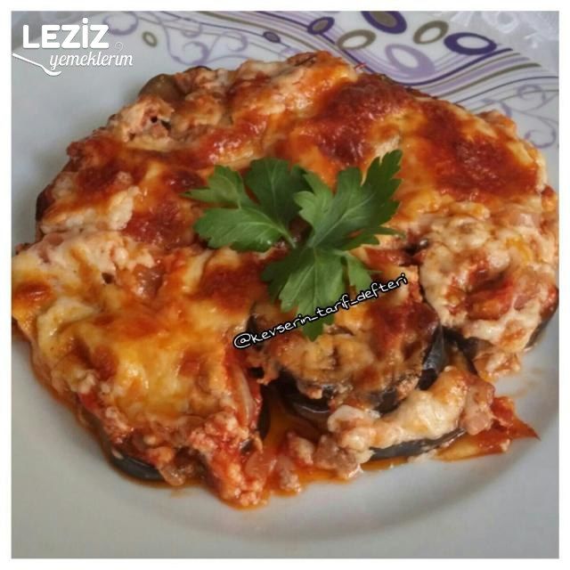 Fırında Nefis Patlıcan Graten (Kızartmadan)