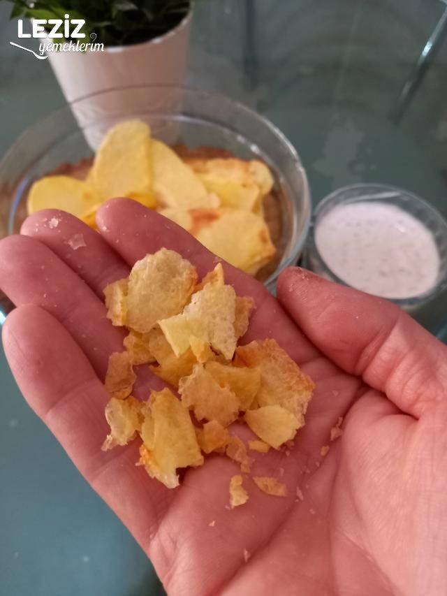 Mikrodalgada Ev Yapımı Patates Cipsi