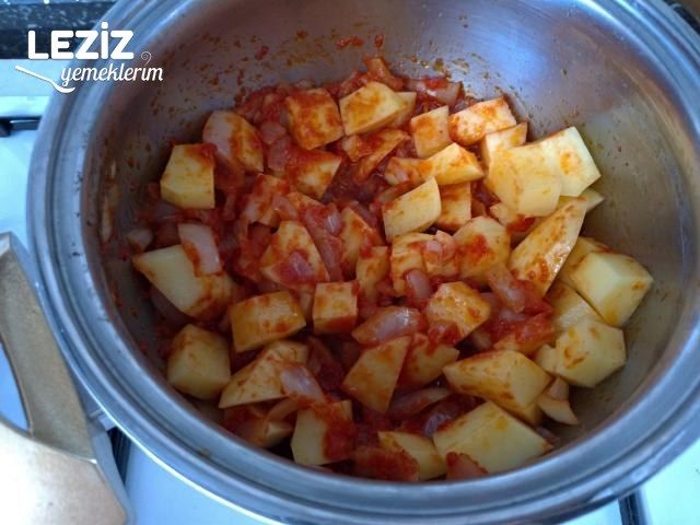 Patatesli Yeşil Mercimek Yemeği