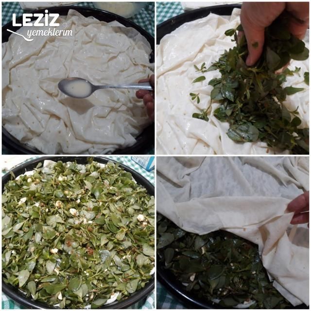 Peynirli Semizotlu Tepsi Böreği