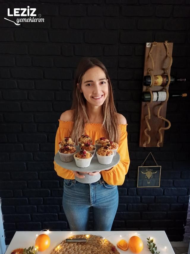 Frambuazlı Portakallı Cupcakeler