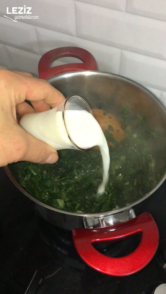 Ispanak Borani Yapımı