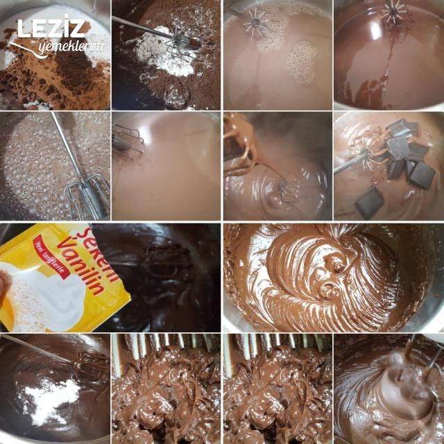Harika Bol Çikolatalı Pasta Çikolata Aşkına (Aşama Aşama)