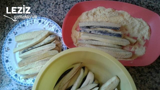 Patlıcan Kızartması (Mısır Unlu)