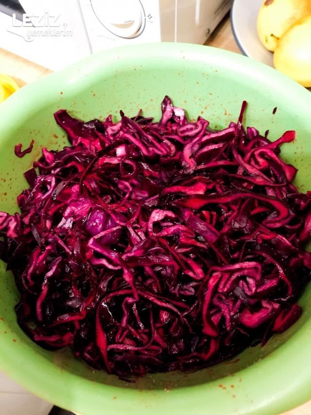 Mor Lahana Turşusu (Ev Yapımı)