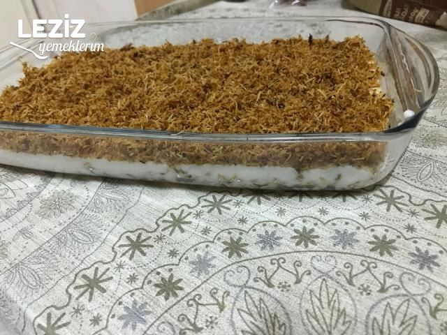 Kadayıflı Muhallebi Tatlısı Tarifi