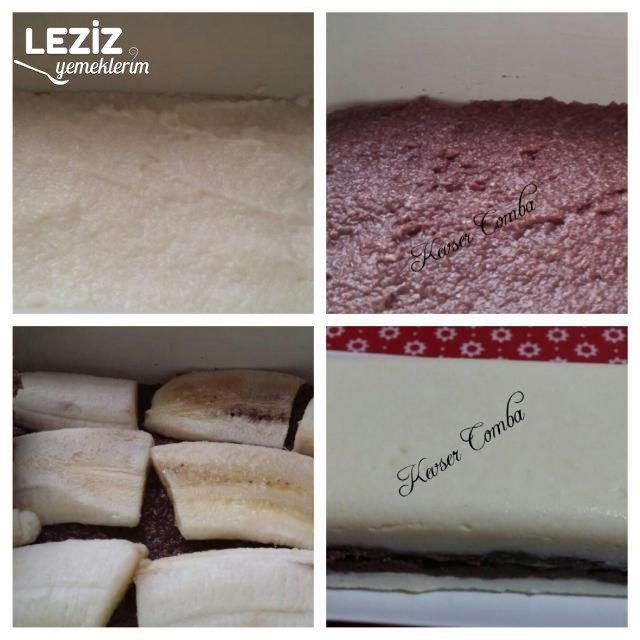 Muzlu İki Renkli İrmik Tatlısı