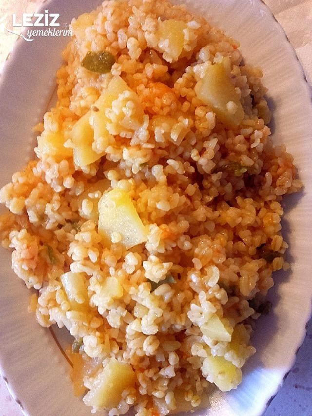 Patatesli Bulgur Pilavı Tarifi