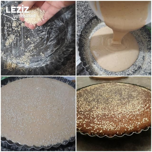 Tahin Soslu Tart Kek Leziz Yemeklerim