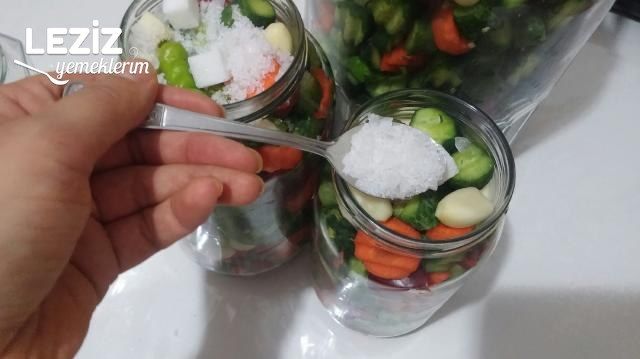 Karışık Doğrama Nefis Turşu Tarifi