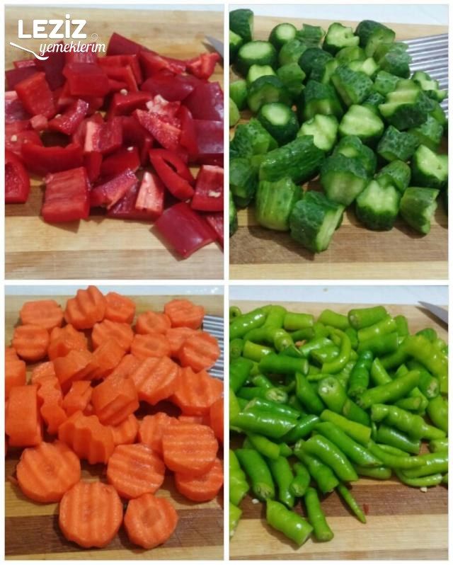 Karışık Doğrama Nefis Turşu Tarifi