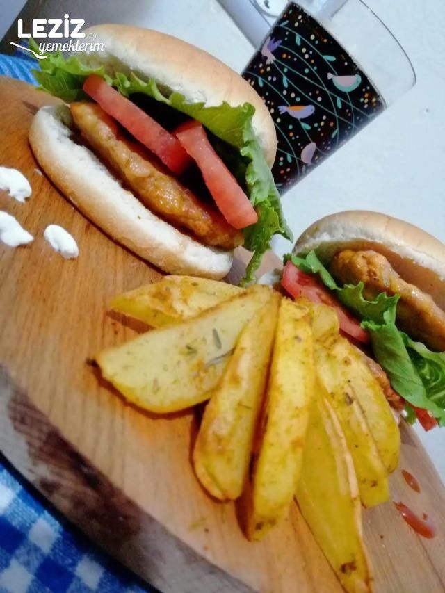 Bol Baharatlı Az Yağlı Elma Dilimi Patates