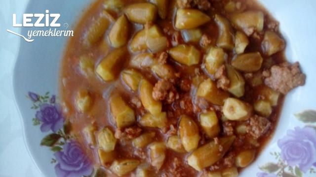 Taze Çiçek Bamya Yemeği