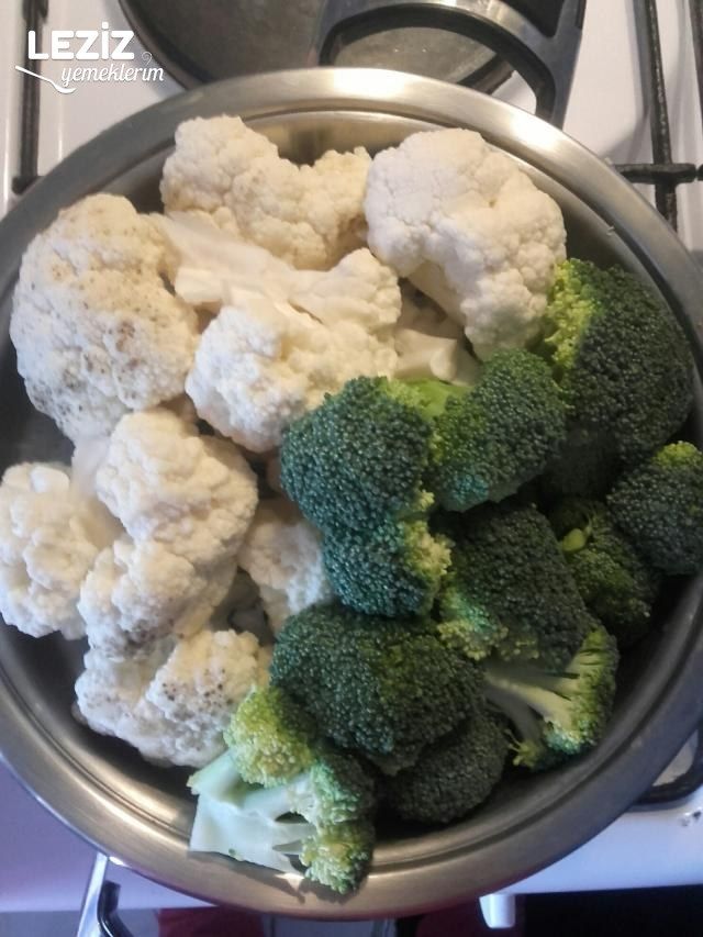 Buharda Karnıbahar Ve Brokoli Haşlaması Leziz Yemeklerim