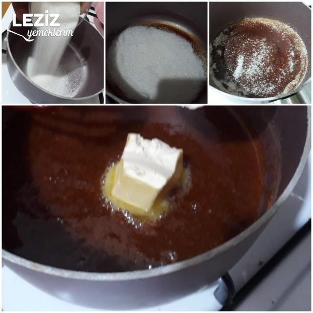 Caramio Tadında Çikolatalı Karamelli Pasta