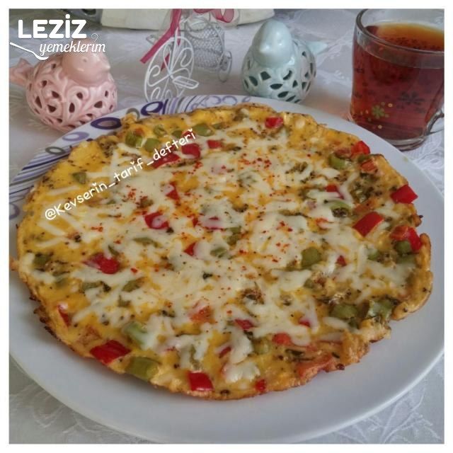 Leziz Kaşarlı Biberli Omlet