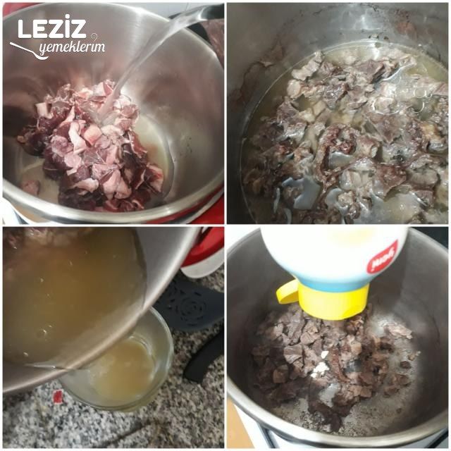 Porsiyonluk Güveçlerde Patlıcan Perdeli Kavurmalı Pilav