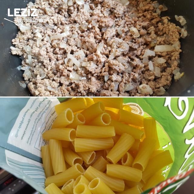 Harika Kıymalı Domates Soslu Fırın Makarna (Mutlaka Deneyin)