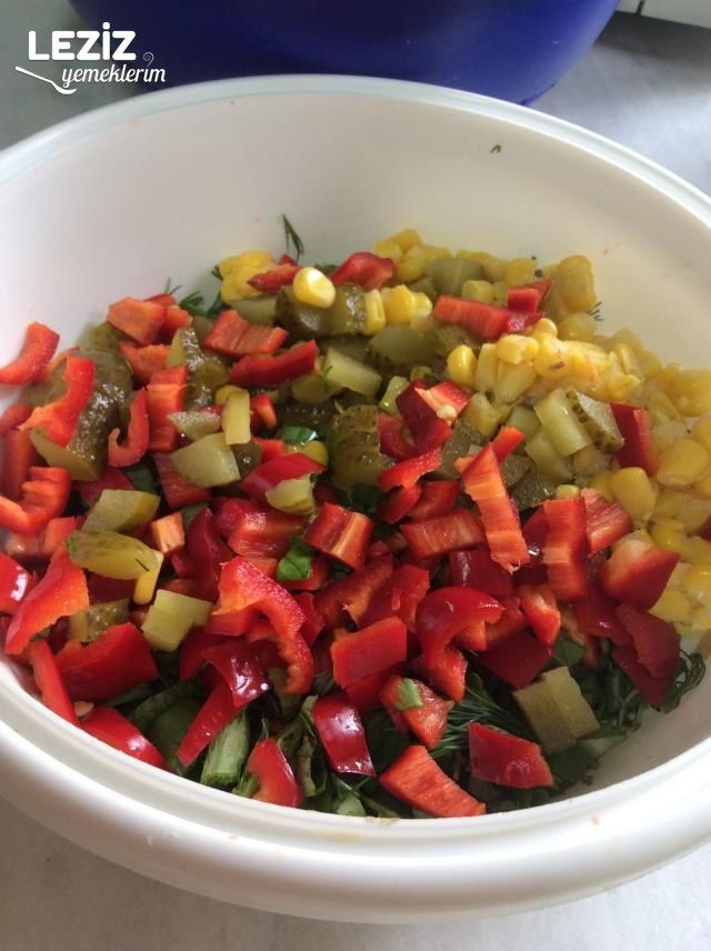 Yeşil Mercimek Salatası Yapımı