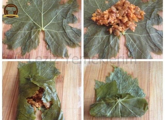 Yeşil Mercimekli Bulgurlu Yaprak Sarması