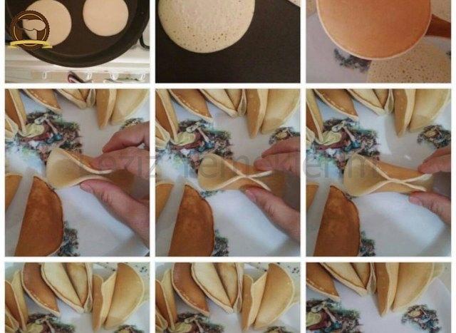 Atayef Tatlısı (Muhallebili Taş Kadayıf)