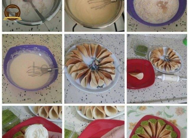 Atayef Tatlısı (Muhallebili Taş Kadayıf)