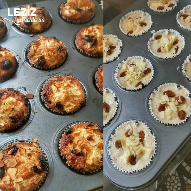 Elmalı Kuruyemişli Muffin