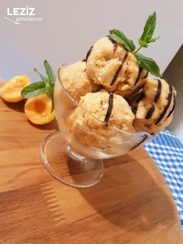 Kremalı Kayısılı Dondurma
