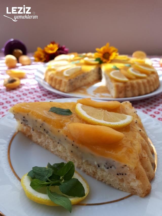 Şeftali Soslu Tart Pasta