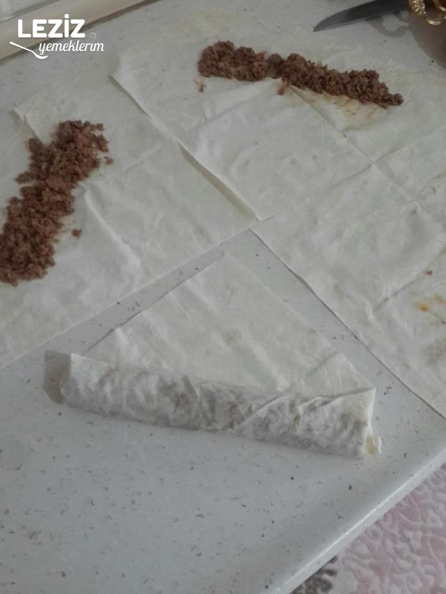 Galetalı Çıtır Kıymalı Rulo Börek
