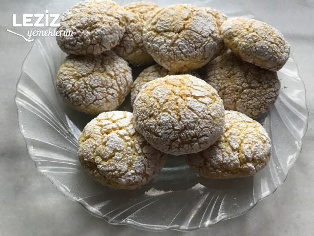 Limonlu Zerdeçallı Çatlak Kurabiye