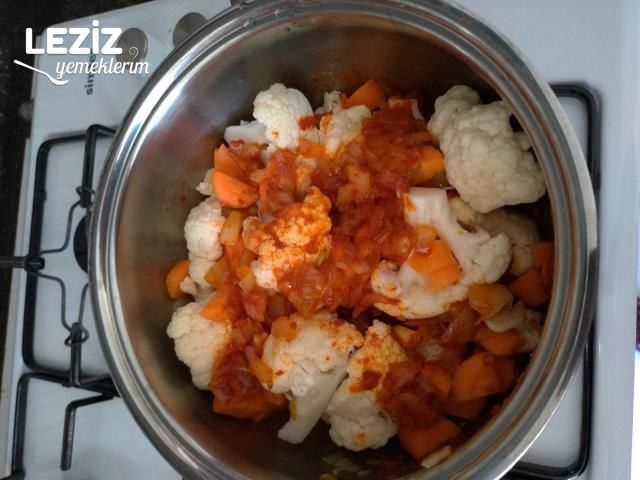 Tencerede Bulgurlu Karnabahar