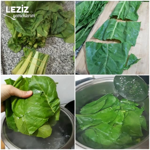 Harcı Pişen Bulgurlu Tavuklu Pazı Sarması