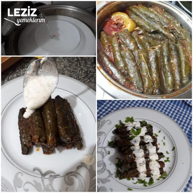 Harcı Pişen Bulgurlu Tavuklu Pazı Sarması