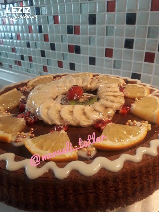 Karamelli Çikolatalı Tart Pasta (Şahane Lezzet)