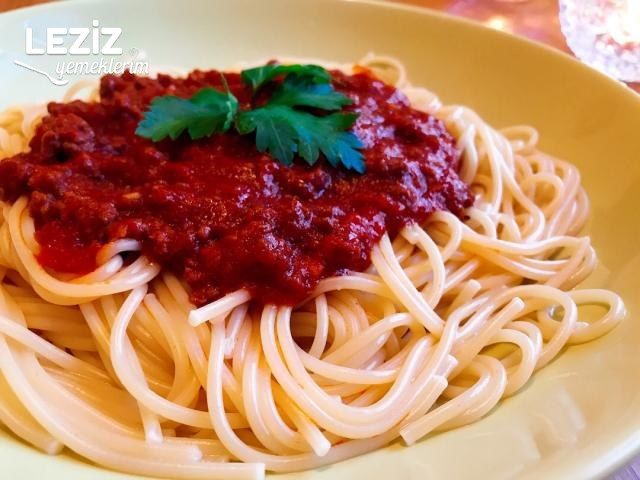 Bolonez Soslu Spagetti Tarifi