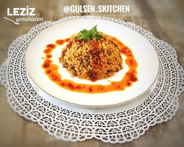 Yeşil Mercimekli Bulgur Pilavı Yapılışı