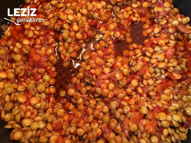Yeşil Mercimekli Bulgur Pilavı Yapılışı