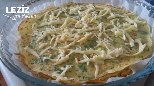 Sebzeli Peynirli Krep Pasta