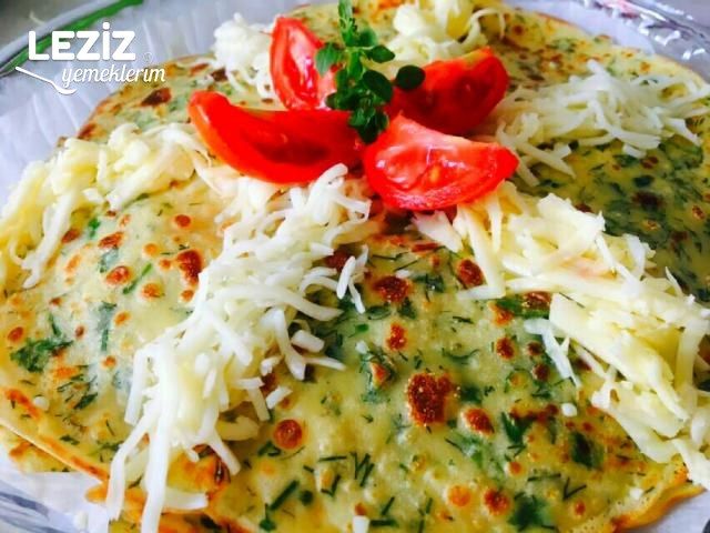 Sebzeli Peynirli Krep Pasta