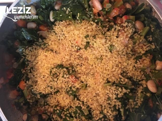 Mısırlı Barbunyalı Karalahana Yemeği