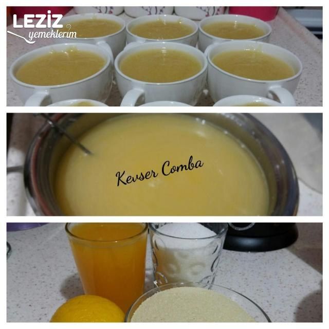 Portakalı Limonlu İrmik Tatlısı